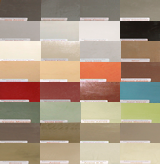 Algunos colores de microcemento para pisos y paredes.