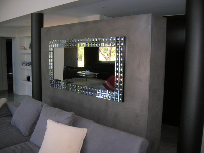 Microcemento pared gris